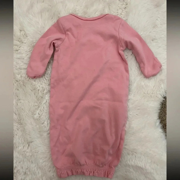 3 Baby girl sleeper cotton gowns set of 3 size 0-3 months - Picture 9 of 10